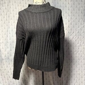 Time and Tru Black Cowl Neck Sweater